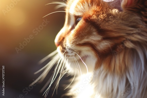Close-Up of Cute Cat photo