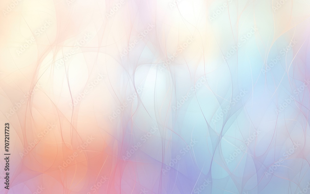 Abstract background with lines and bokeh, soft pastel colors. nature background