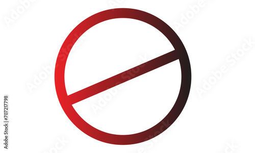 do not enter sign with 2 color
