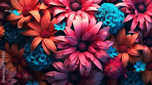Floral background.Generative AI