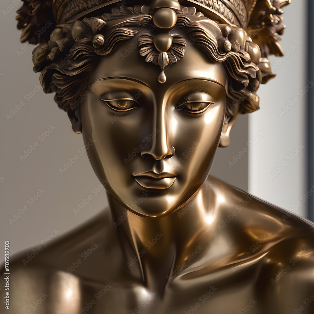 Elegant Bronze Sculpture in Art Gallery