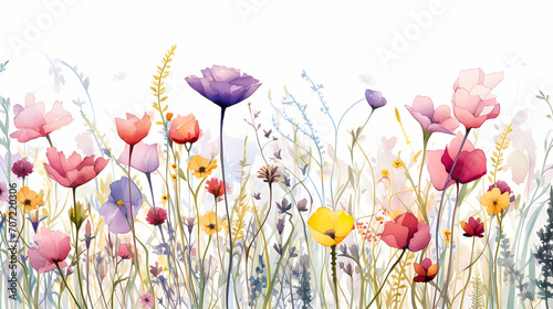 Illustration of a spring flowers.