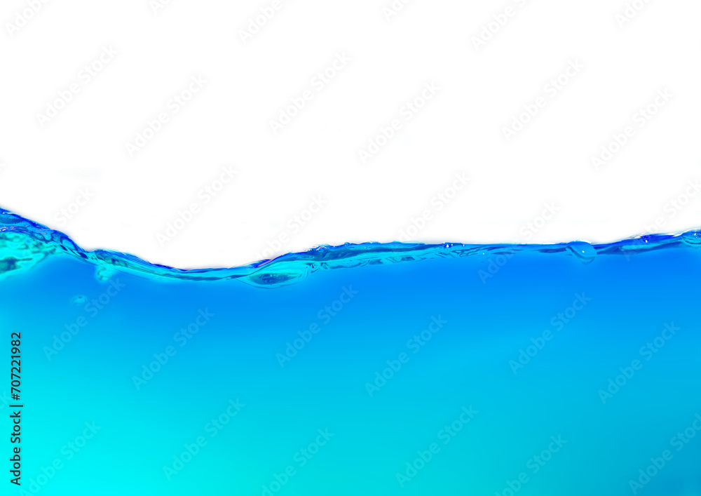 Clean water with water droplets and waves Clean water with water droplets and waves