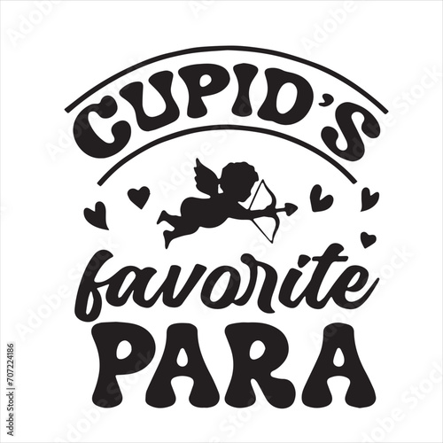 cupid's favorite para logo inspirational positive quotes, motivational, typography, lettering design