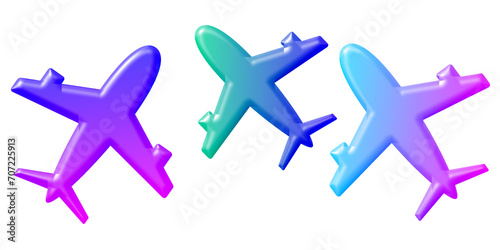 Set of airplanes