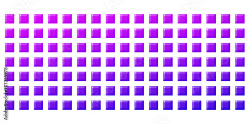 set of black cube pattern on white white background