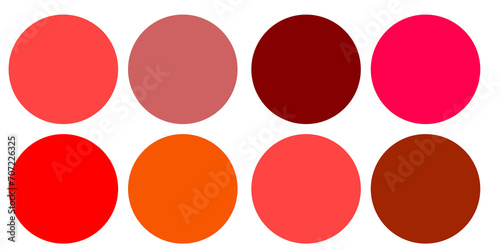 Set of circle shapes
