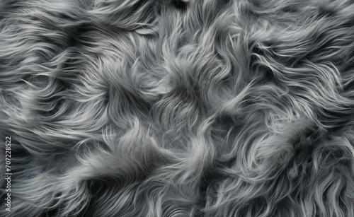Gray furry background.