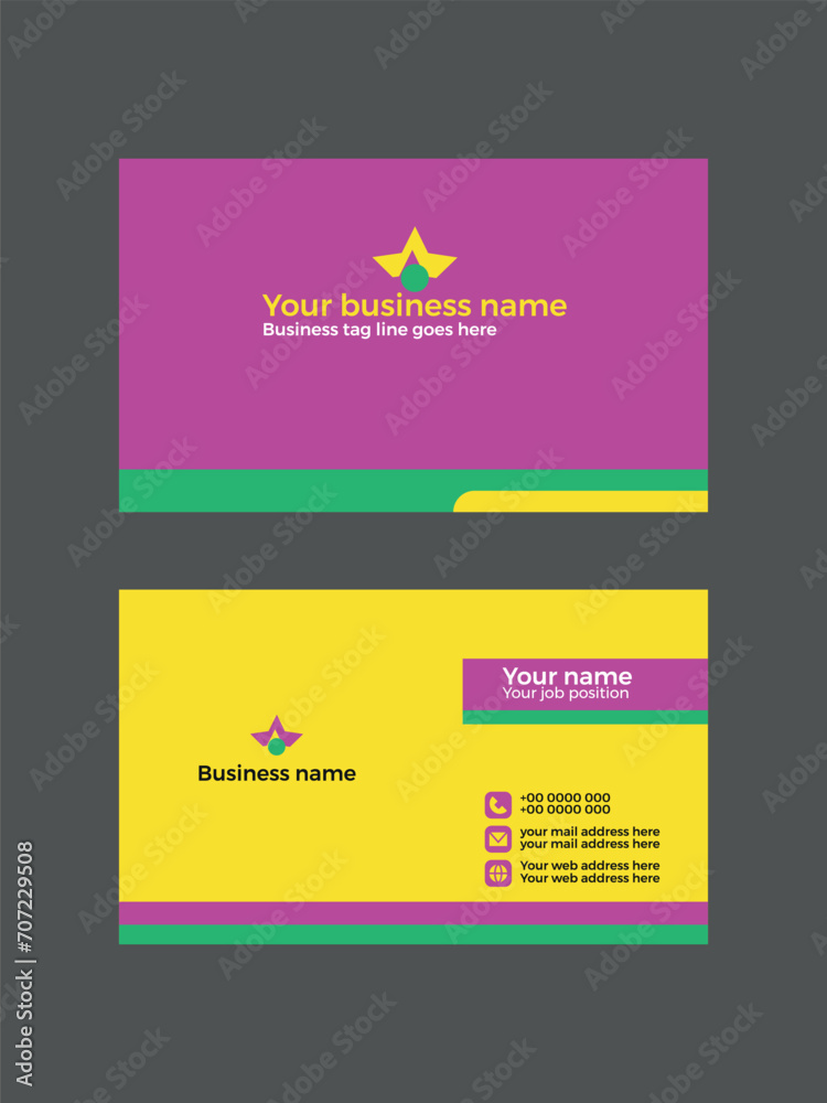 Fototapeta premium business card template