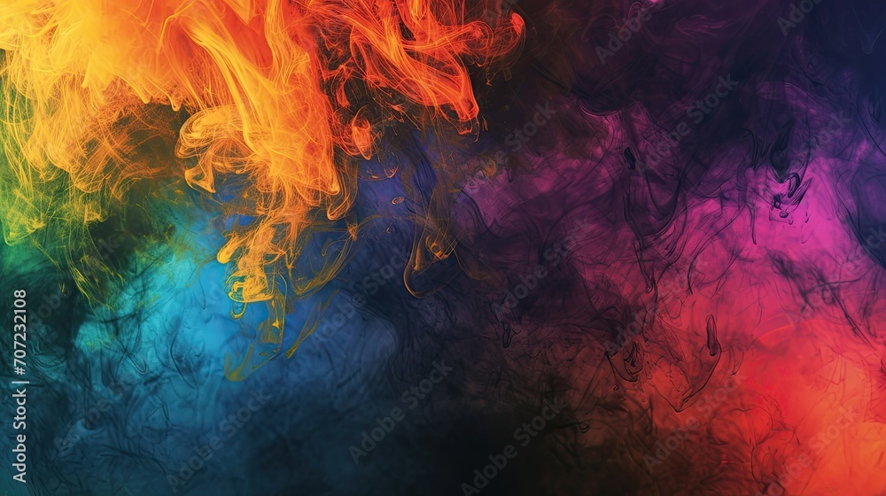 Colorful abstract smoke background. Fantasy fractal design Colorful abstract smoke background. Fantasy fractal design