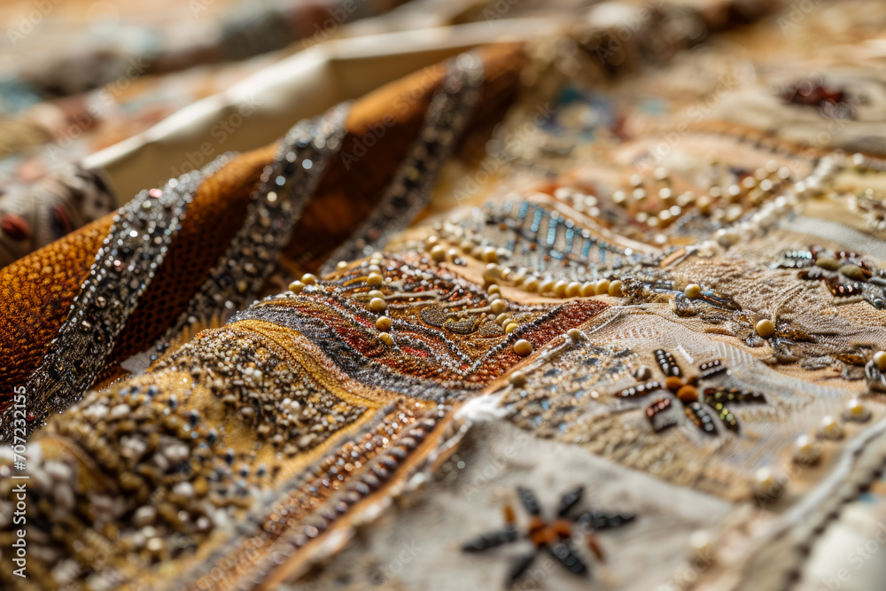 fabric texture with patterns and threads fabric texture with patterns and threads