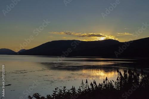 Sunset over Loch Eil from Corpach  Fort William