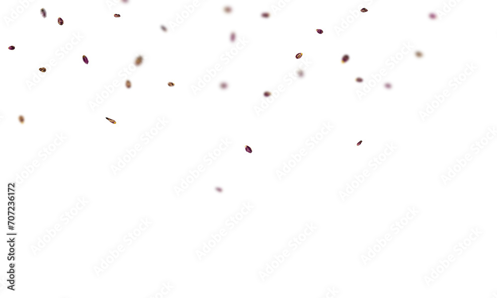 Fototapeta premium flying red paint splashes png overly on white background