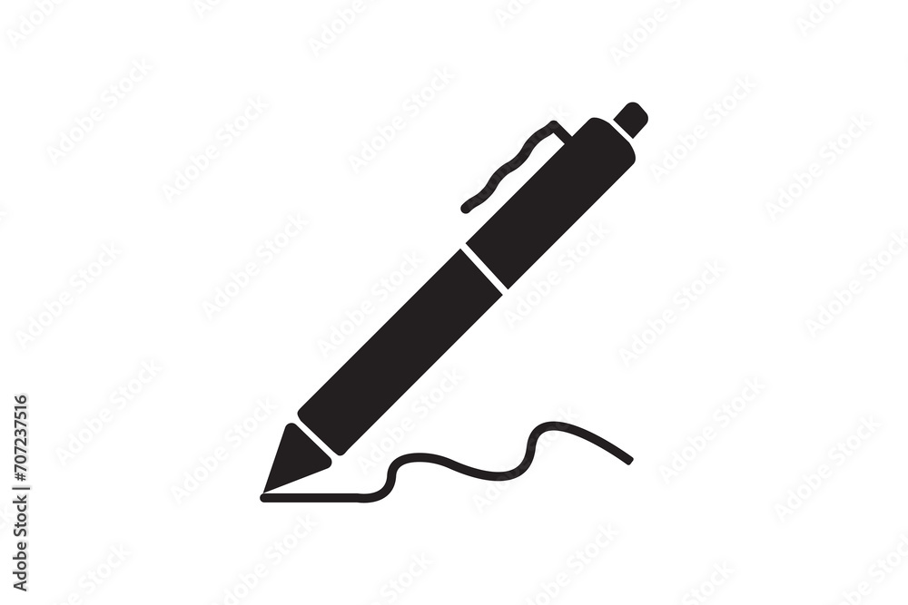 Adhesivo para pared Pen, write icon. vector illustration