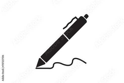 
Pen, write icon. vector illustration photo