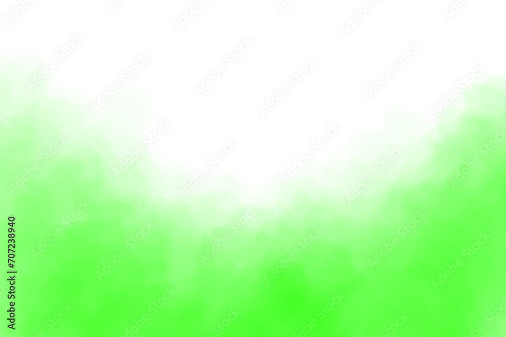 Green smoke texture transparent background. Air Green smoke  pollution. effect of green smoke isolated on PNG	
