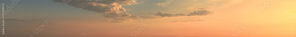 extra wide panoramic sky. Vibrant gradient tones. poster banner landing page background design. Vibrant fantasy colorful cloudscape. Sunset or sunrise. Summer early morning sky. Warm tones. extra wide panoramic sky. Vibrant gradient tones. poster banner landing page background design. Vibrant fantasy colorful cloudscape. Sunset or sunrise. Summer early morning sky. Warm tones.