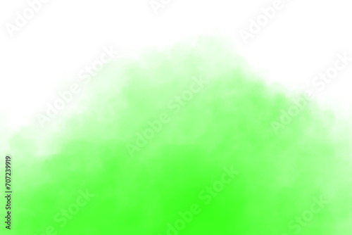 Green colorful smoke stream isolated on transparent background  realistic clouds effect  fog. toxic vapor overlay. Green fog effect  mist  isolated wallpaper with copy space 