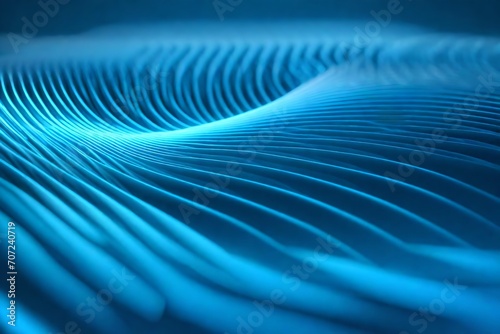 Abstract digital wave with a blue circular shape background, depicting a futuristic point wave that resonates with the theme of big data.