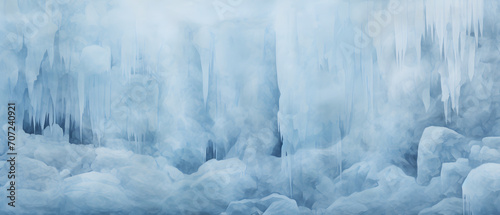 abstract light blue icy background with frozen natural patterns and ice textures