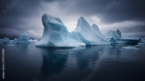 Iceberg in the arctic sea