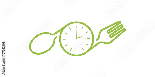 mealtime logo. eating time. time to eat	