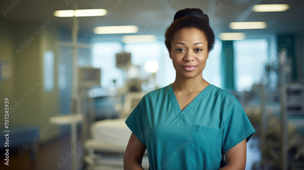 Nurturing midwife in birthing center providing comforting care to expectant mothers Nurturing midwife in birthing center providing comforting care to expectant mothers
