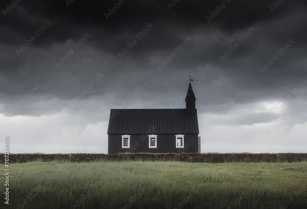 Budir Black Church Iceland