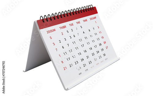 New Year Calendar Page Turning Isolated on Transparent Background PNG.