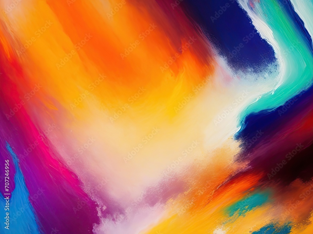 Abstract Oil Painting Art background generative ai