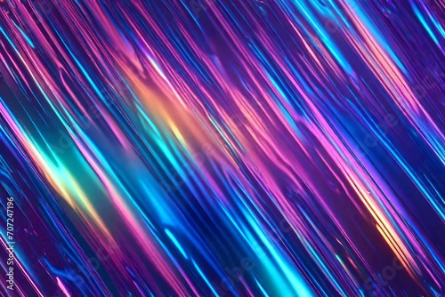 A seamless texture of holographic foil reflections, capturing the iridescent colors and shifting patterns