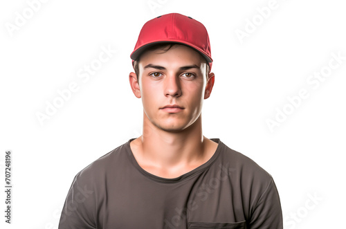 Wallpaper Mural Young man wearing cap on transparent background Torontodigital.ca