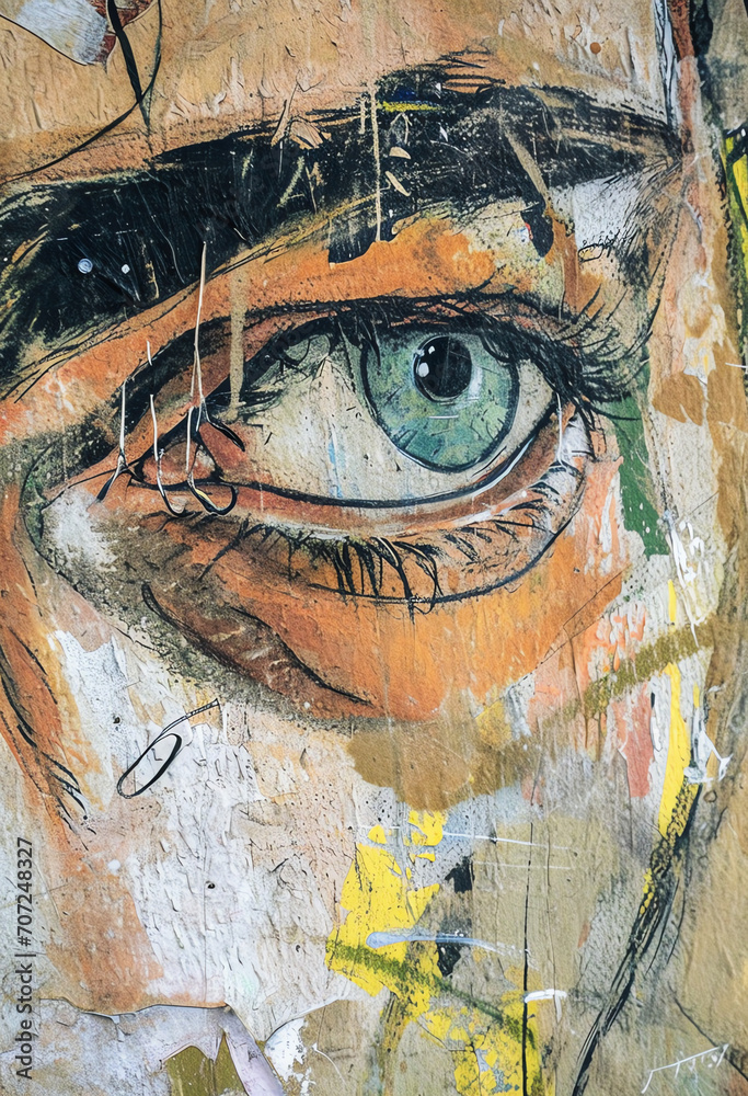 Grafitti - Auge, Gesicht