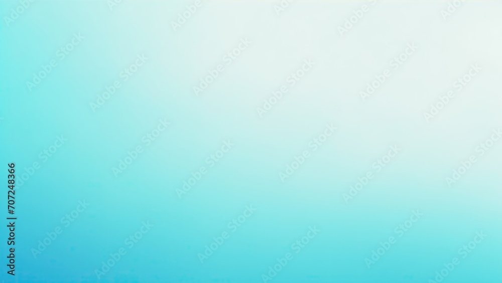 Cyan, blue and teal blurred texture Dark grainy gradient background