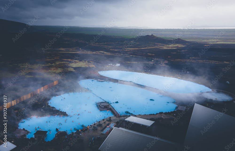 Myvatn Nature Baths Iceland Aerial
