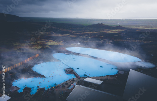 Myvatn Nature Baths Iceland Aerial
