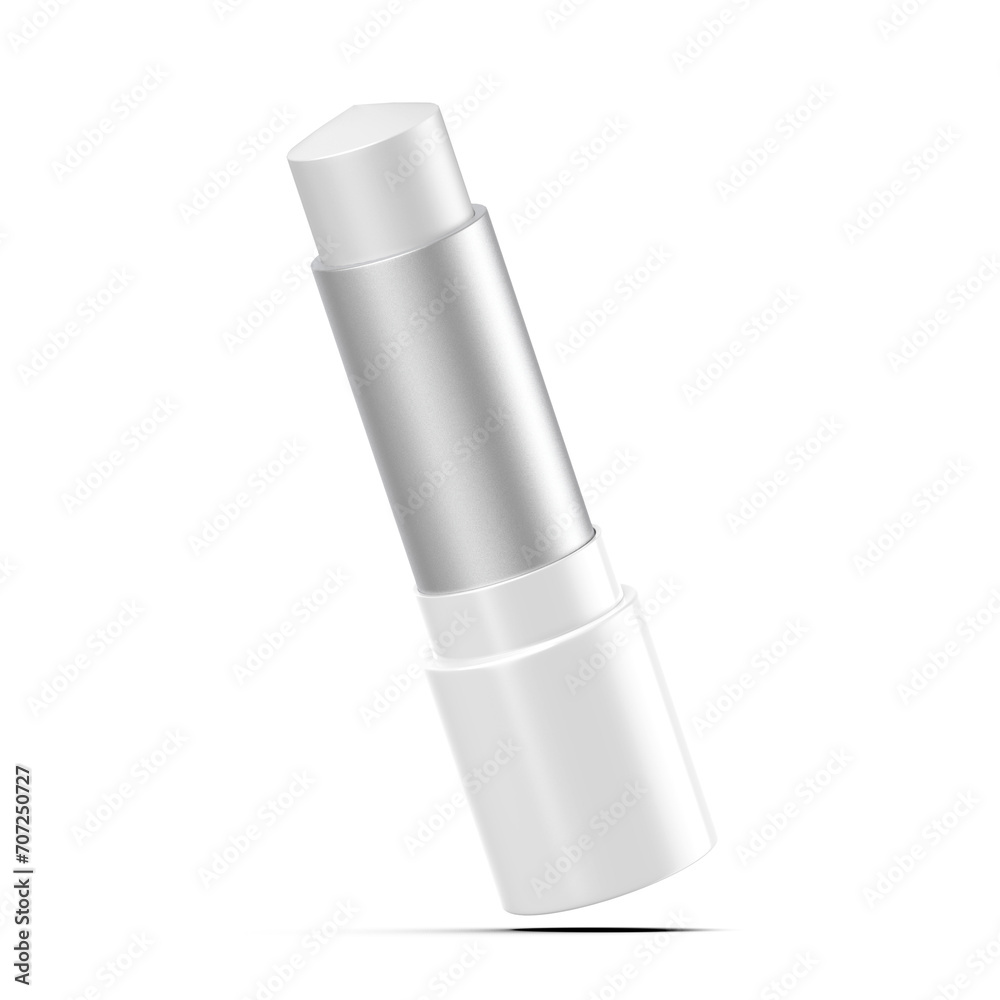 Stick foundation on white background. Makeup product mockup for branding, 3d illustration Stick foundation on white background. Makeup product mockup for branding, 3d illustration