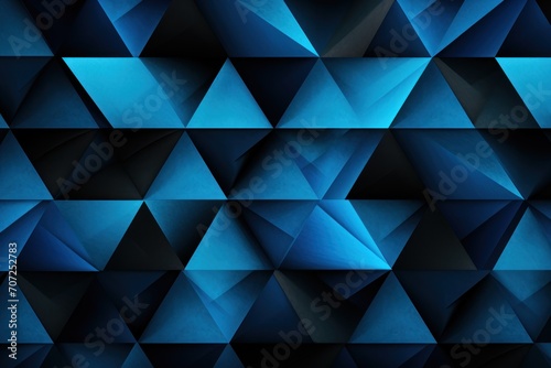 Symmetric azure and black circle background pattern