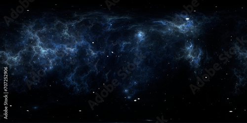 360 degree space reflection nebula, equirectangular projection, panoramic environment map. HDRI spherical panorama photo