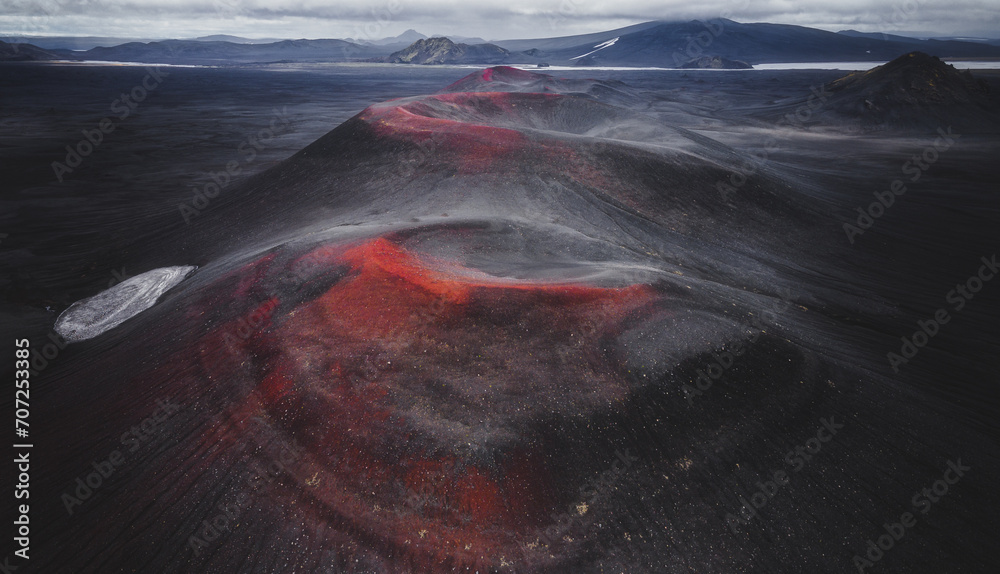 Red Craters in Landmannalaugar Iceland