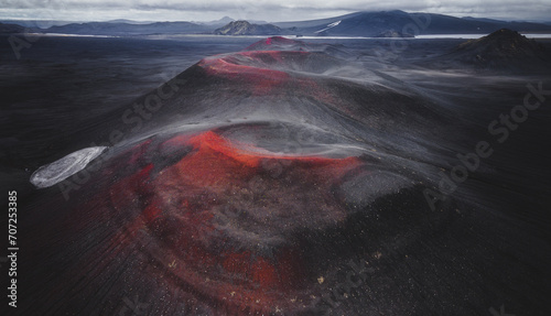 Red Craters in Landmannalaugar Iceland photo