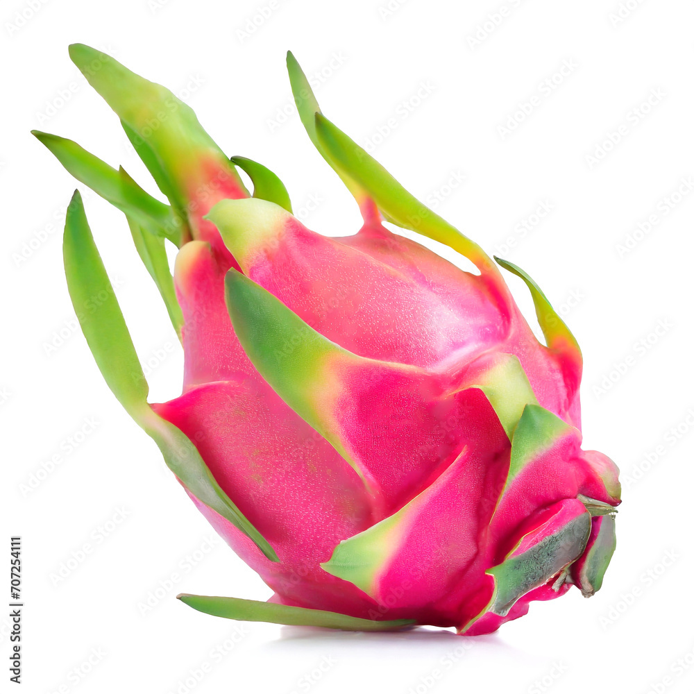 Dragon fruit isolated on white background close-up Dragon fruit isolated on white background close-up