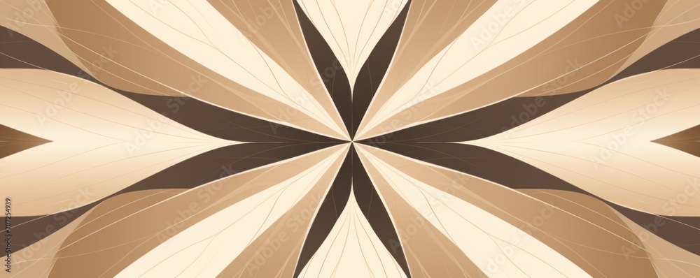 Symmetric beige line background pattern