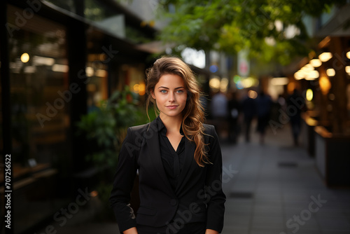  Young european businesswoman dressed in a suit_13