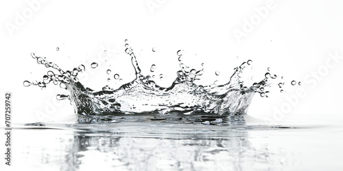 Liquid water splash transparent background. png