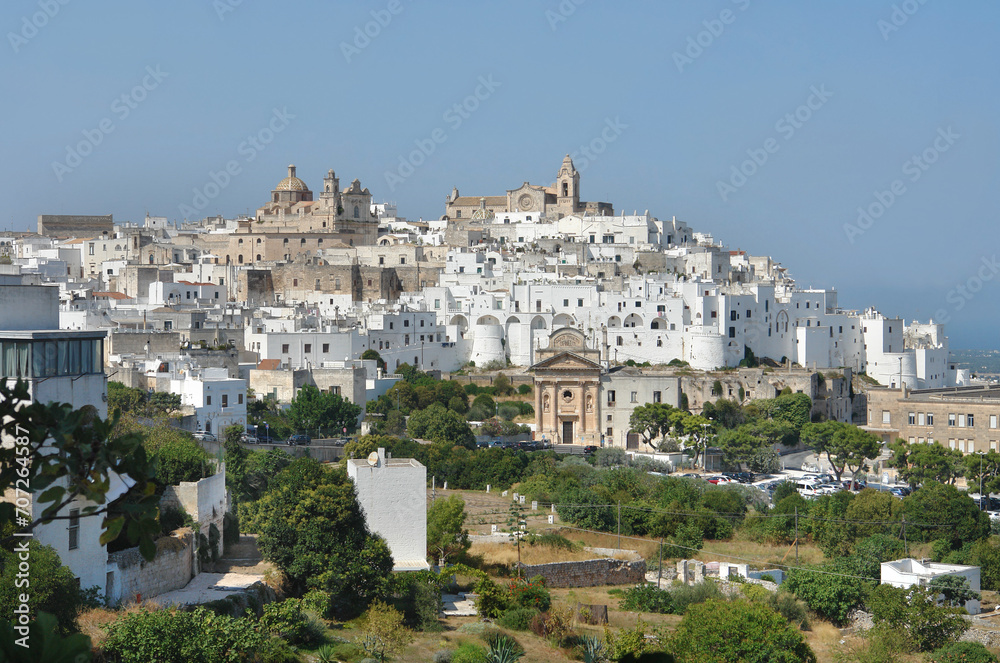 Ostuni a city  in the province of Brindisi, region of Apulia, Italy
