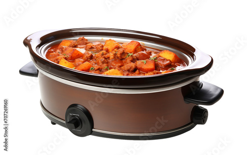 Slow Cooker Isolation Isolated on Transparent Background PNG.