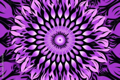Symmetric lilac circle background pattern 