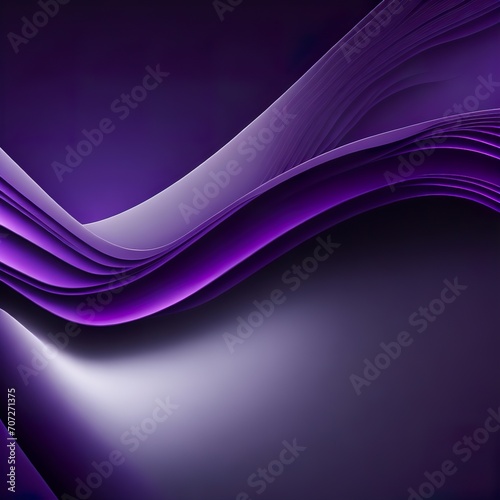 Purple wave and light, gradient background, perfect curved lines