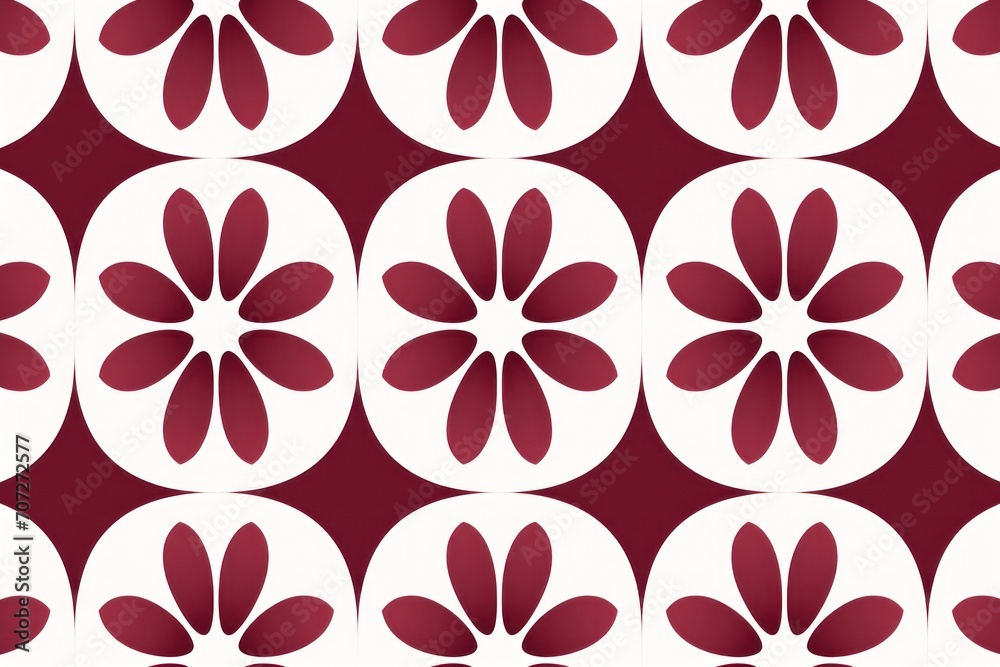Symmetric maroon square background pattern 